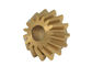 15T  Straight Bevel Gear 2 Module Ecectric Paddle Micro Bevel Gears 33.6mm Outside Diameter